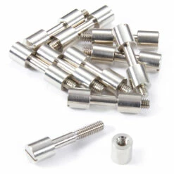 Hidden Bolt Fasteners - For Knife Handles - (.312HD X .162SD X 1.2L) - Nickel Silver - (10 Pk)