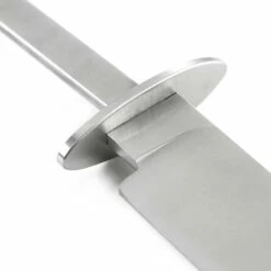 Guard - Oval - (2.925 X 1.125 X .170) - [.640 X .240 Slot] - Stainless - (Harvey Dean Design) -Knife Kits Sales Shop hdean oval guard 4 1500