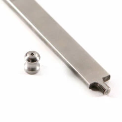 Tang Nut - Stainless Steel - (.390 D X .515 L) - 1/4-24 Thread - (Harvey Dean Design) - (10 Pk) -Knife Kits Sales Shop hdean tangnut 5 1500