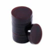 Buffalo Horn Handle Spacers - (Polished) - (Wine Red) - (1.50 X 0.25) - (10 Pack) -Knife Kits Sales Shop kh spcr buf rd 10 1500