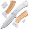 *Boot Skinner - DIY Knife Kit W/Zebrawood Handle Scales (pre-machined) -Knife Kits Sales Shop kk465bl k zebra 1 1500