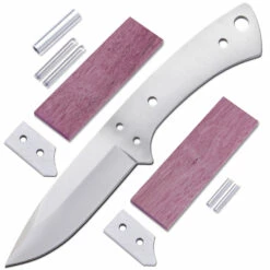 *Boot Skinner - DIY Blade Kit W/Purpleheart Scales