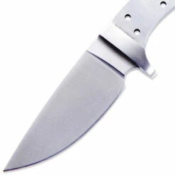 *Drop Point Cub Combo Kit - (Blade, SS Guard, Pinstock & Pre-machined Padauk Scales) -Knife Kits Sales Shop kkbl013 ss 3 1500 5