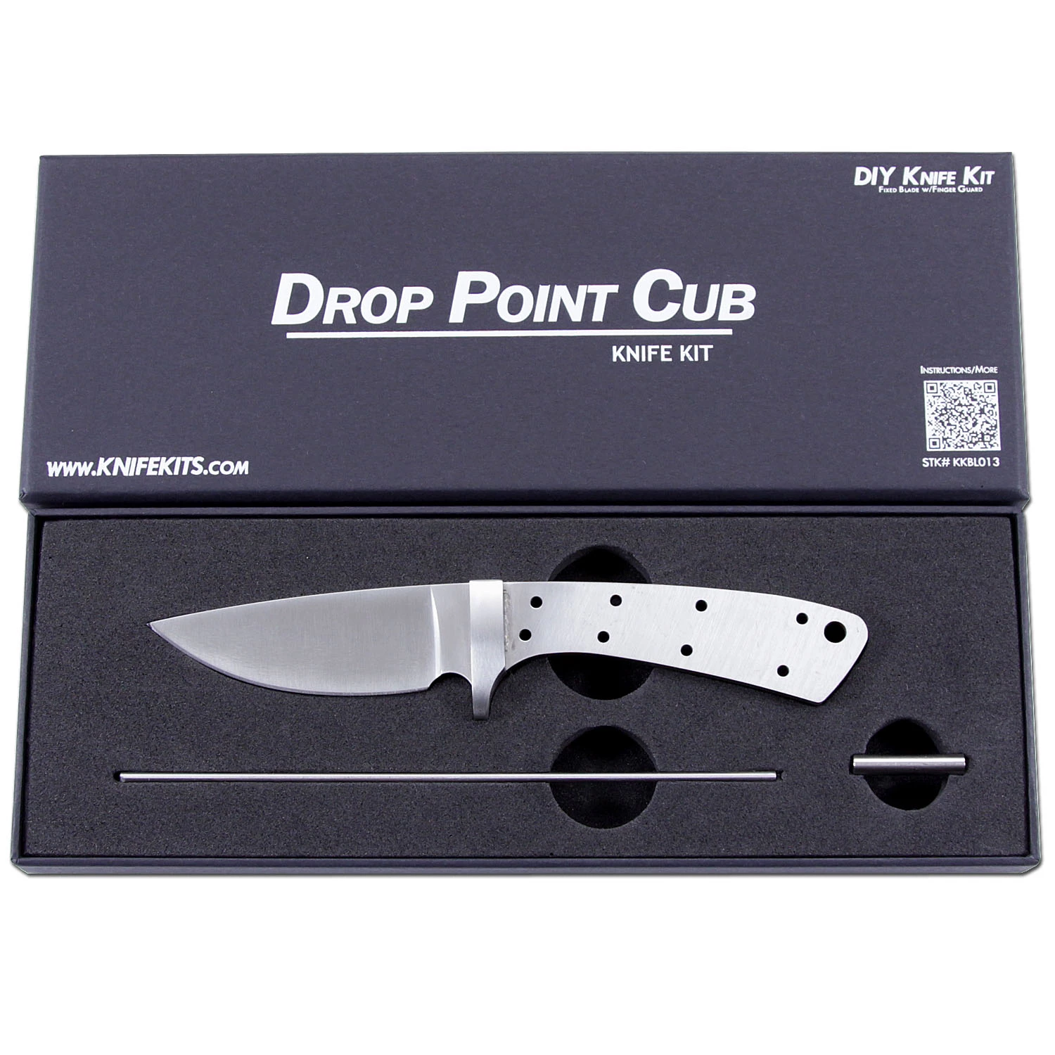 *Drop Point Cub Combo Kit - (Blade, SS Guard, Pinstock & Pre-machined Curly Maple Scales) 6 *Drop Point Cub Combo Kit - (Blade, SS Guard, Pinstock & Pre-machined Curly Maple Scales) - Image 4