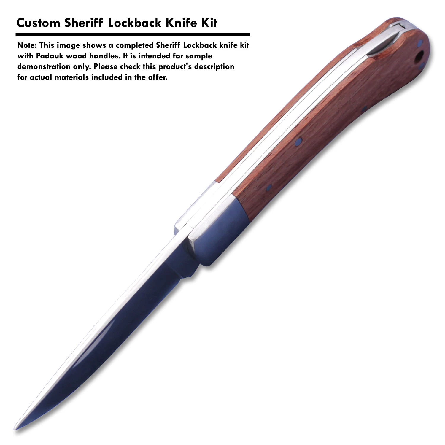 *Sheriff Lockback - Knife Kit Combo - DIY Parts Kit W/Curly Maple Handle Scales 13 *Sheriff Lockback - Knife Kit Combo - DIY Parts Kit W/Curly Maple Handle Scales - Image 11