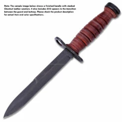 Water Buffalo Handle Washers - Oval - (1.30 X 1.00 X .125) - (Antique Brown)(100 Pack) -Knife Kits Sales Shop leather washers sample 5 1500 3