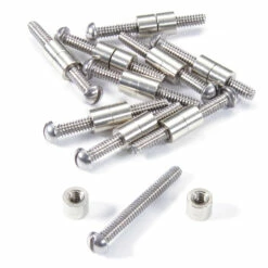 Loveless-Style Fasteners - For Handles - (.250HD X 6-32US X 1.15L) - Nickel Silver/Stainless - (10 P