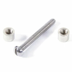 Loveless-Style Fasteners With Step Drill Combo Kit - (.250HD X 6-32US X 1.15L) - Nickel Silver/Stain -Knife Kits Sales Shop lf 250sns 2 1500 1