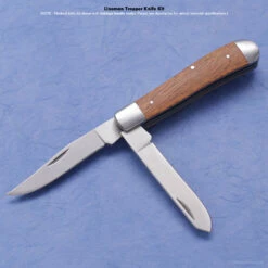 Lineman Trapper - Folding Slipjoint Knife Kit - (w/Pre-machined Padauk Handle Blanks) -Knife Kits Sales Shop lt238 sample 2 1500 3