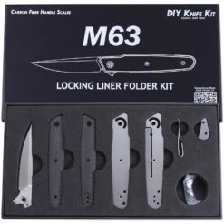 M63 Knife Kit - Dual Bearing Flipper Design - DIY Parts Kit W/Carbon Fiber Handles 16 M63 Knife Kit - Dual Bearing Flipper Design - DIY Parts Kit W/Carbon Fiber Handles -Knife Kits Sales Shop m63 cf box 1 1500