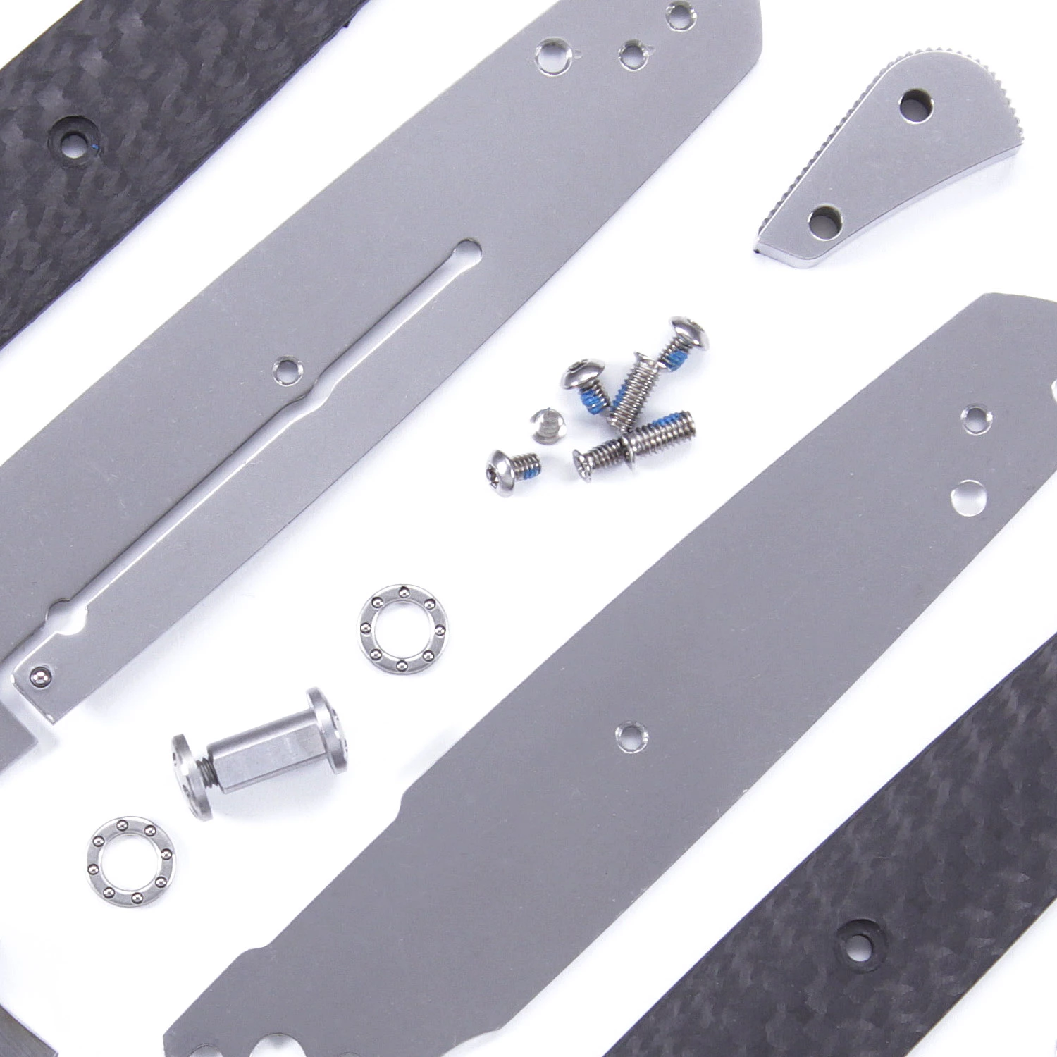 M63 Knife Kit - Dual Bearing Flipper Design - DIY Parts Kit W/Carbon Fiber Handles 6 M63 Knife Kit - Dual Bearing Flipper Design - DIY Parts Kit W/Carbon Fiber Handles - Image 4