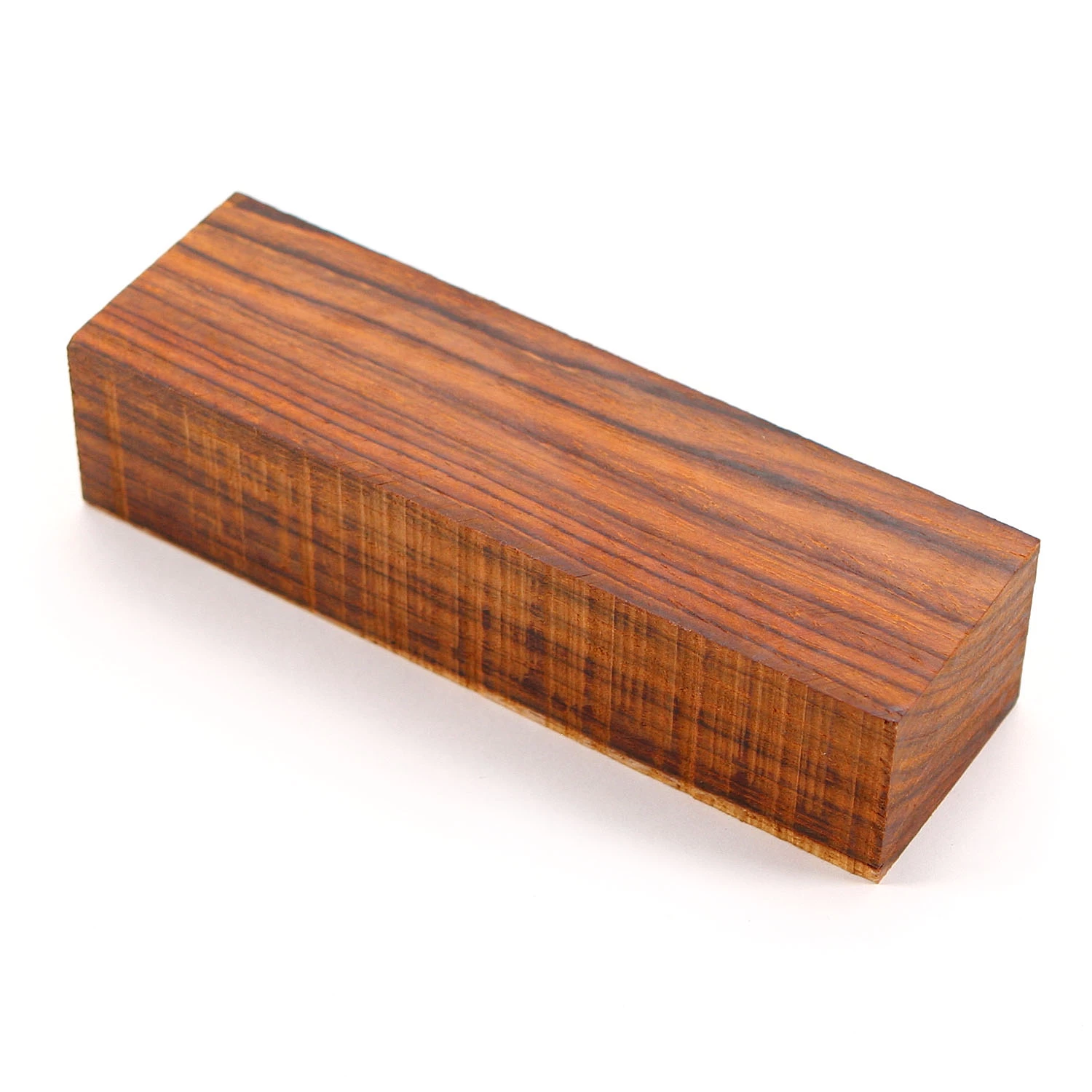 Mexican Cocobolo Wood - Handle Block - (Natural) - (5 X 1.5 X 1.25) - (Block 052125) 3 Mexican Cocobolo Wood - Handle Block - (Natural) - (5 X 1.5 X 1.25) - (Block 052125)