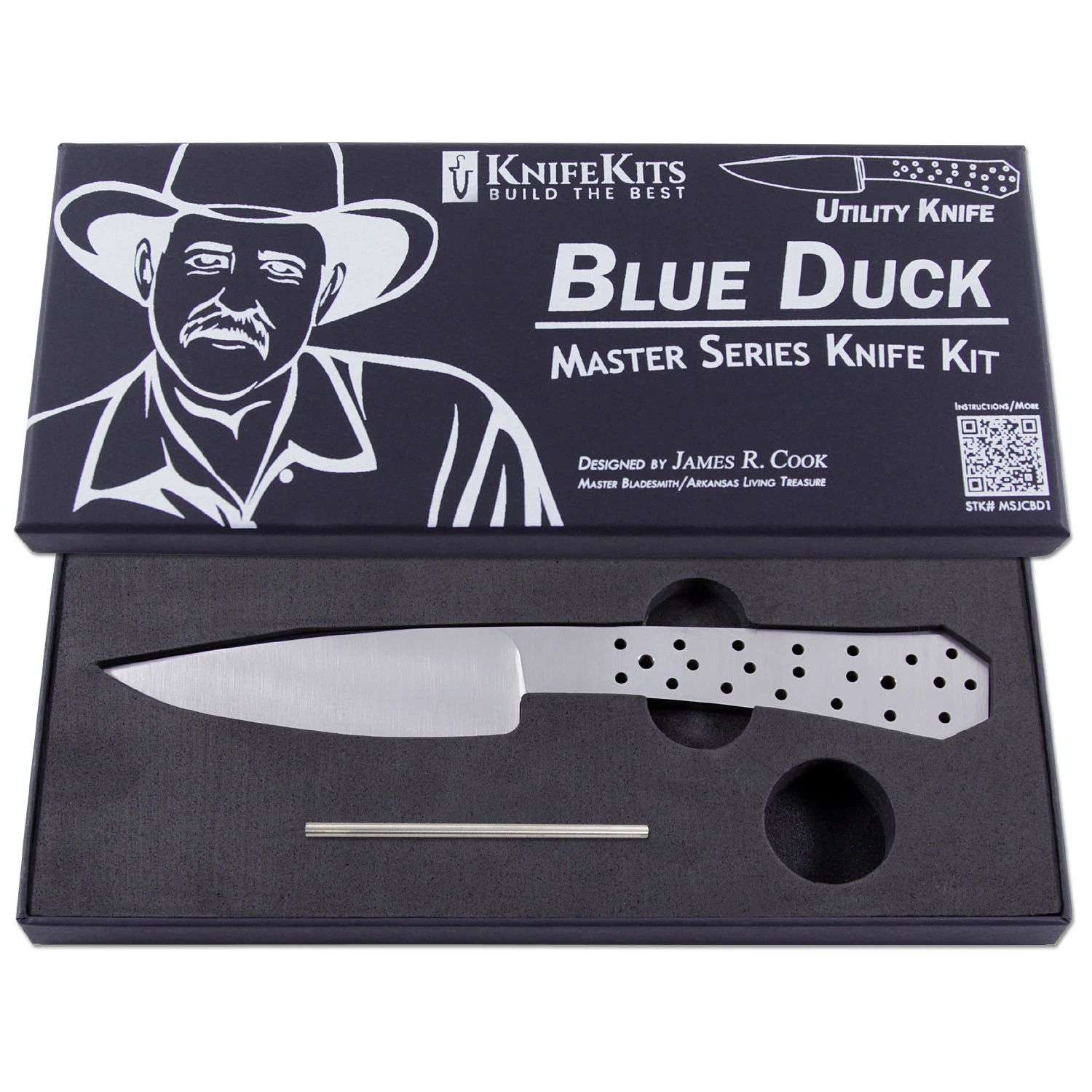 *Blue Duck - Master Series Fixed Blade Knife Kit - W/Lacewood Handle Scales 6 *Blue Duck - Master Series Fixed Blade Knife Kit - W/Lacewood Handle Scales - Image 4