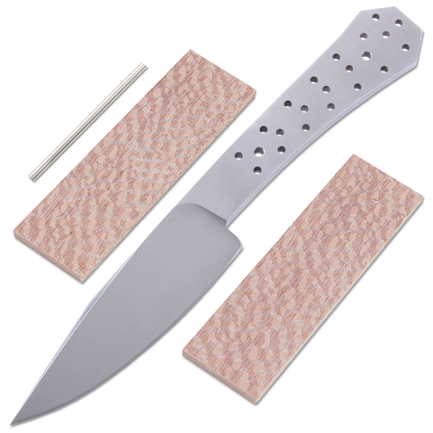 *Blue Duck - Master Series Fixed Blade Knife Kit - W/Lacewood Handle Scales 3 *Blue Duck - Master Series Fixed Blade Knife Kit - W/Lacewood Handle Scales