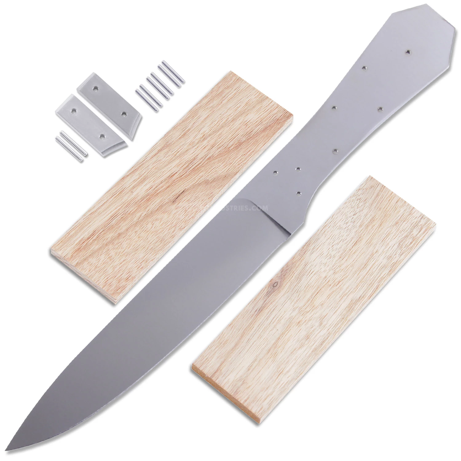*Fisk/Black Vintage Bowie - Master Series Fixed Blade Knife Kit - W/Canarywood Scales 3 *Fisk/Black Vintage Bowie - Master Series Fixed Blade Knife Kit - W/Canarywood Scales