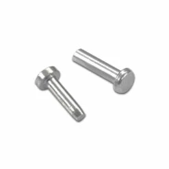 Cutlery Rivets With Step Drill Combo Kit - (.187HD X .115 SD X .520 OAL) - (Nickel Silver) -Knife Kits Sales Shop nscr316 38 3 1500