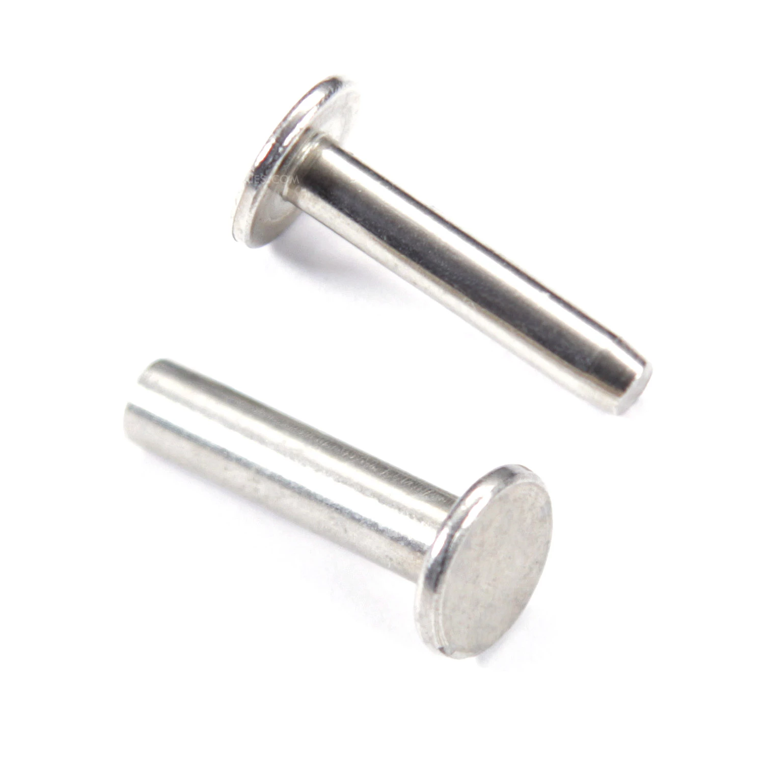 Cutlery Rivets With Step Drill Combo Kit - (.312HD X .155 SD X .750 OAL) - (Nickel Silver) 4 Cutlery Rivets With Step Drill Combo Kit - (.312HD X .155 SD X .750 OAL) - (Nickel Silver) - Image 2