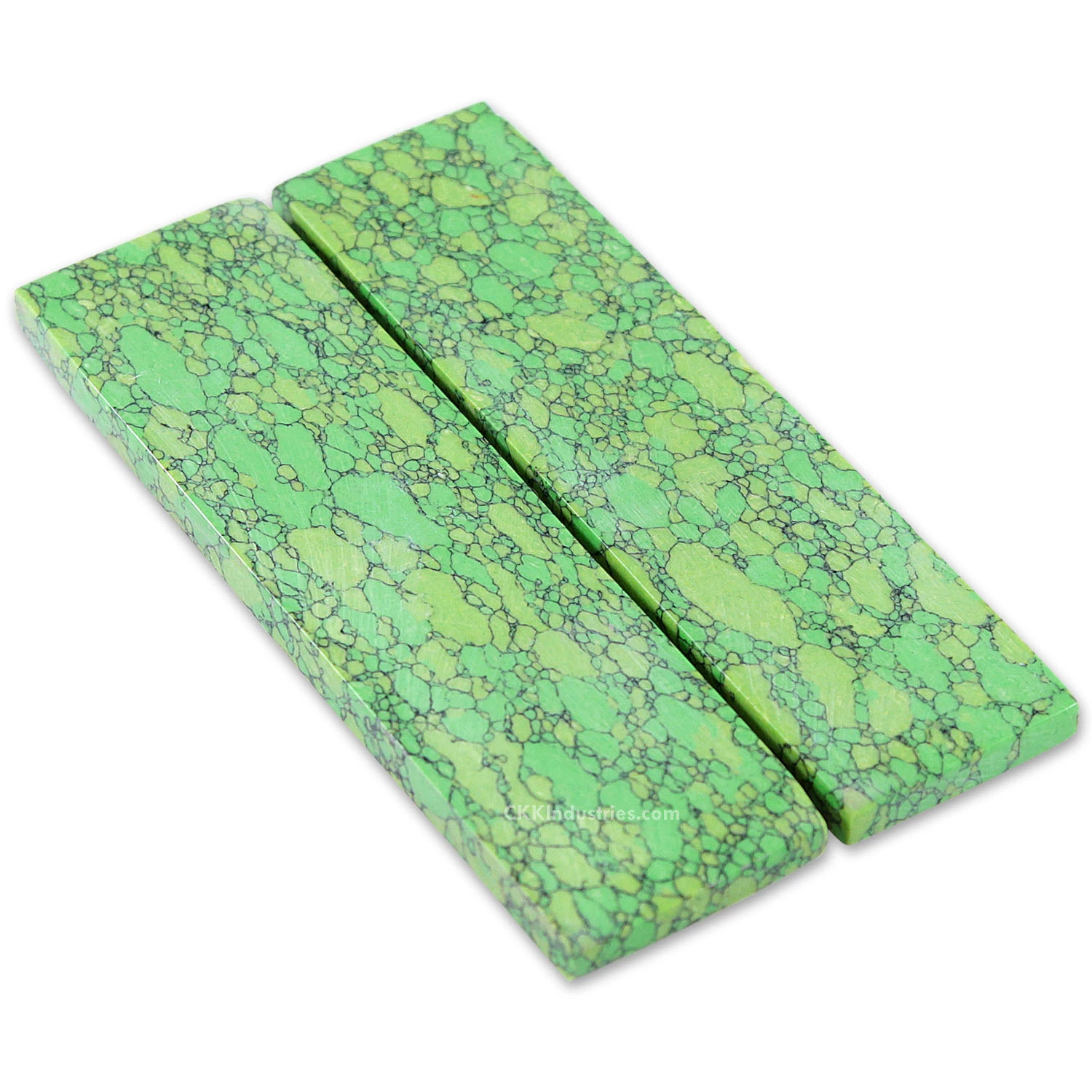 Recone - Stone Handle Scale Set - (Green Web) 3 Recone - Stone Handle Scale Set - (Green Web)
