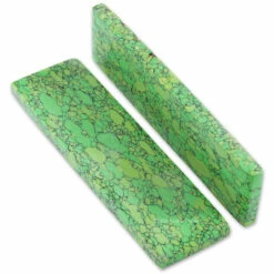 Recone - Stone Handle Scale Set - (Green Web) 5 Recone - Stone Handle Scale Set - (Green Web) -Knife Kits Sales Shop rcone stn scls grn web 2 1500
