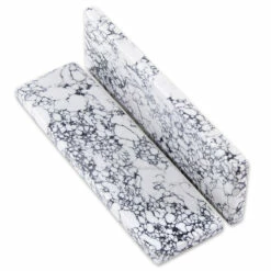 Recone - Stone Handle Scale Set - (White And Black) -Knife Kits Sales Shop rcone stn scls white blk 2 1500