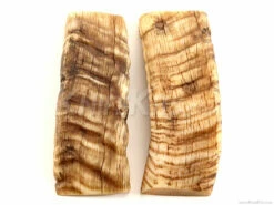 Sheep Horn - Knife Handle Scales - 5yrs Dried - (4.8 X 1.3 X .4) - (Set 316-383)