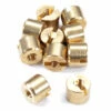Tang Nut - Brass - (.390 D X .312 L) - 8-32 Thread - (10 Pk) -Knife Kits Sales Shop tgnut 312390832 B 10 1 1500