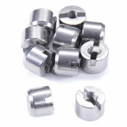 Knife Kits Sales Shop 48 Tang Nut - Stainless Steel - (.390 D X .312 L) - 8-32 Thread - (10 Pk)